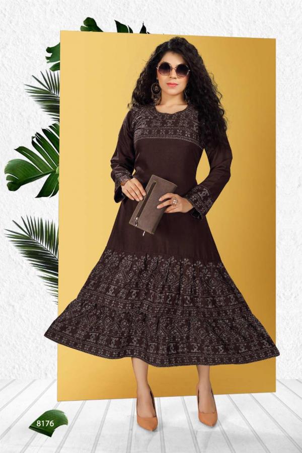 Riyaa Paridhi Rayon Ethnic Wear Anarkali Kurti Collection